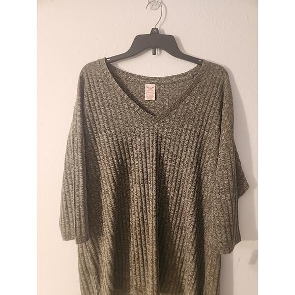 Faded Glory Green Knit Sweater 3/4 Sleeve Pullover Sweater XL - Picture 7 of 11